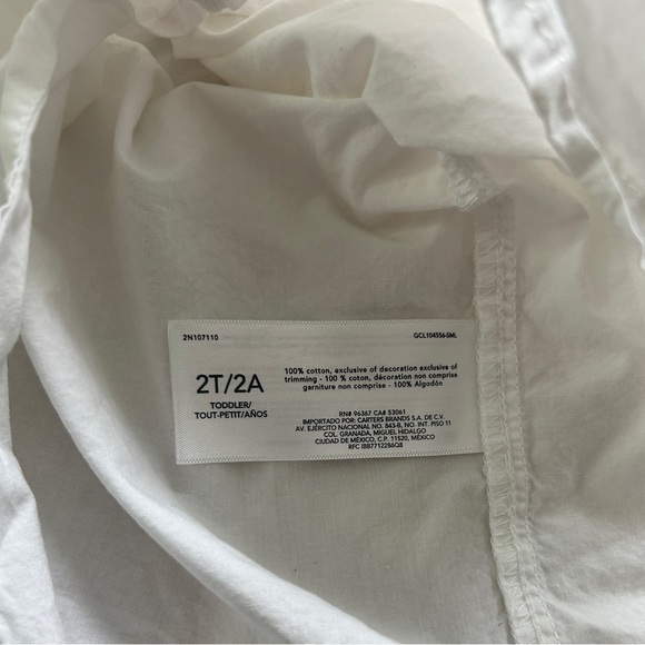 OshKosh White Collared Button Down Long Sleeve Shirt, 2T - Picture 5 of 5